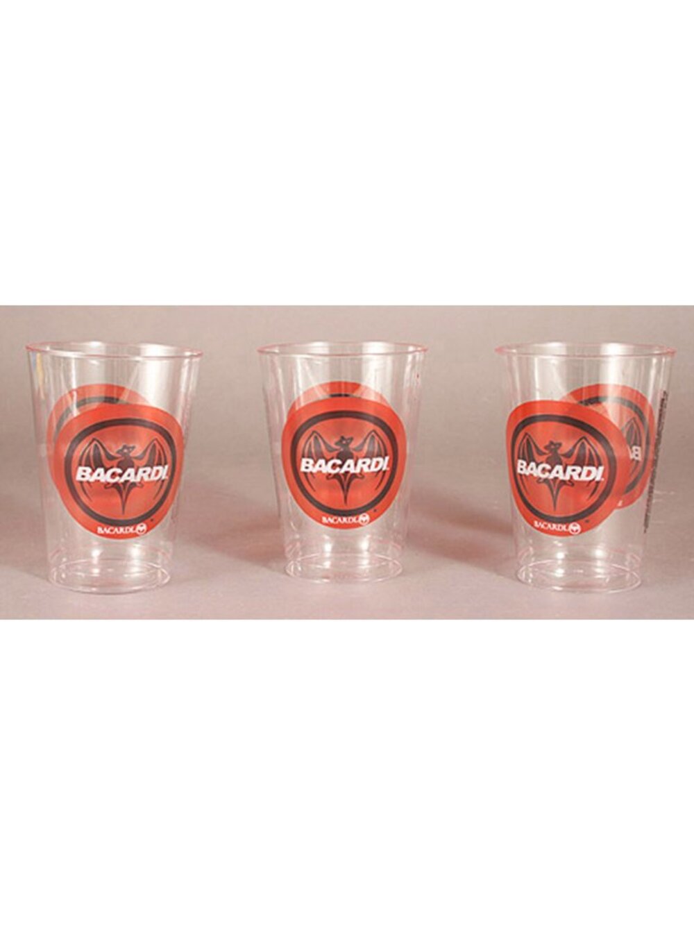 Lot of 50 BACARDI Promotional Plastic Cups - 12 oz - NEW